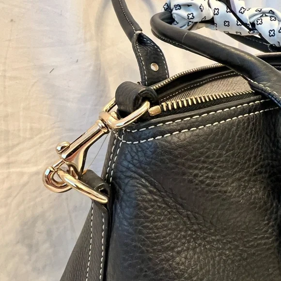 Dooney & Bourke Pebbled Leather Domed Satchel - Picture 3 of 14